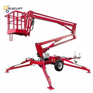 Anti Corrosion Steel Telescopic Boom Lift With 39ft Max Height