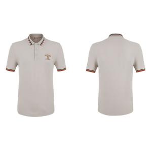 China Fashion Design Custom Logo Slim Fit Male Polo Shirt Cotton 100% puff printed golf shirts on sale
