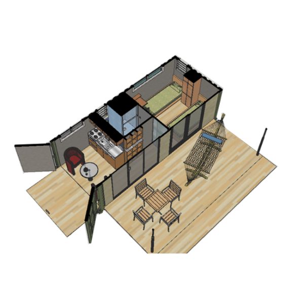 20ft or 40ft Foldable Puerto Rico Living Luxury Flat Pack Shipping Container Casas Modulares Prefabricadas Pre Fab House