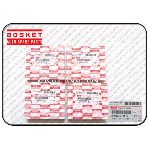 8-97603423-1 Isuzu Liner Set Piston Ring For XY 4HK1 8976034231