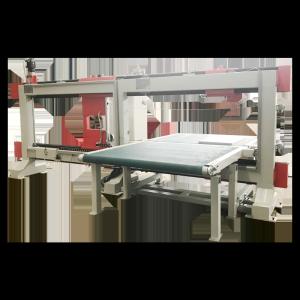 Rigid Rockwool PU Foam Cutting Machine Fast Wire Dual Blade