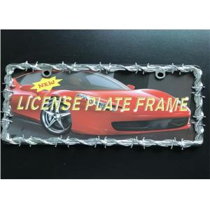 Quality Easily Assemble Car License Plate Frame Carefully Hand Polished With 2 Holes for sale