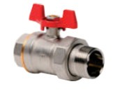 Buy Pn25 1 Brass Ball Valve Female Male Thread at wholesale prices