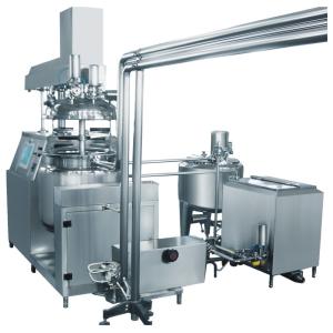 Three Phase Toothpaste Vacuum Pump Vacuum Emulsifying Machine With Hydraulic