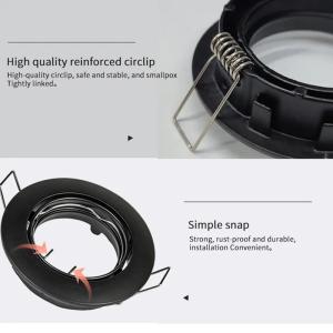 Die Casting Aluminum Gu10 Recessed Downlights Adjustable Lighting Fixture