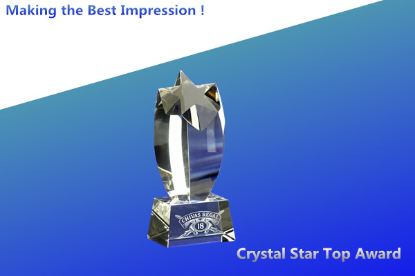 crystal star top awards/crystal star tower 3d awards/crystal 3d laser trophies