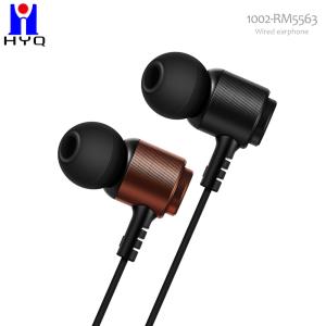 Black Gold 100db Metal Wired Earphones IPX3 Waterproof Wired Earbuds