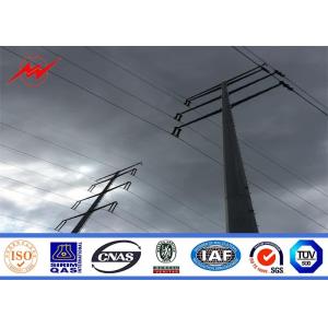 High Strength Q235 Galvanized Straight Metal Utility Poles Columniform