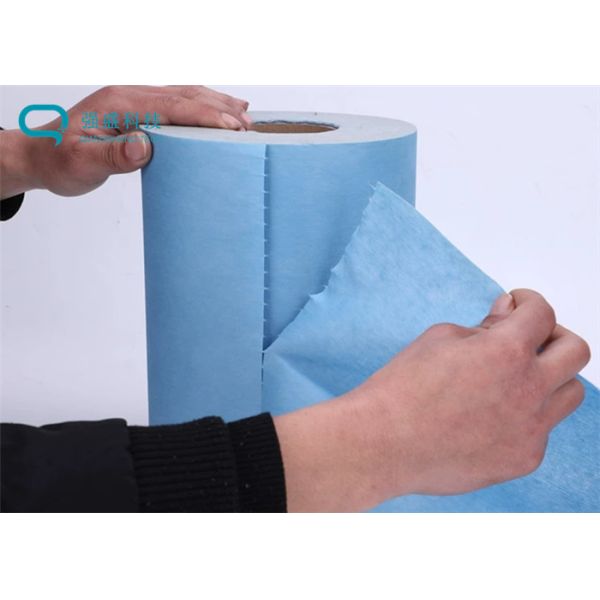 Buy Easy Tearing Absorbent 25×37cm Shrink Wrapped Wiper Rolls at wholesale prices