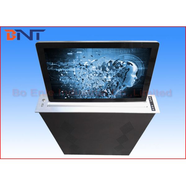 Super Slim Motorized Desktop LCD Monitor Lift With 17.3 Inch FHD Screen
