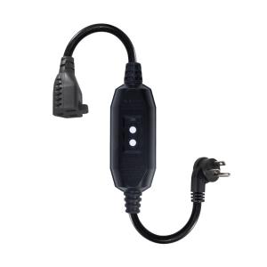 NEMA 5-15P to GFCI Surge Protector Power Cord 20A 6 Outlets