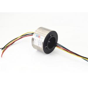 Large Through Bore Slip Rings Connector Rotary Joint Smoother Rotation 0-500VAC