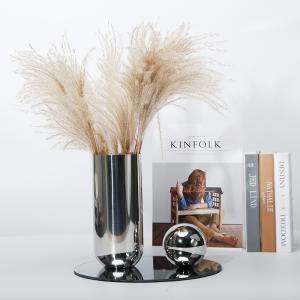 Flowerpot Stainless Steel Vase with Smooth Surface