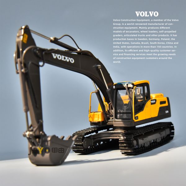 VOLVO Volvo EC220DL Alloy Excavator Model Original Engineering Vehicle Simulation Excavator Ornaments