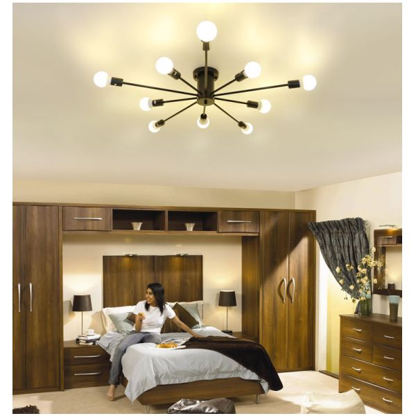 vintage ceiling lights 10 heads retro industrial lamparas techo restaurant loft modern