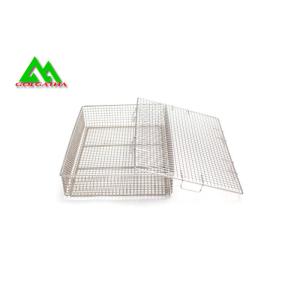 Metal Cleaning Basket Hospital Ward Equipment For Autoclave Medical Hygiene
