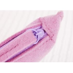 Moderate Size Easy Carrying Felt Coin Purse 7*13 Cm Zipper Design