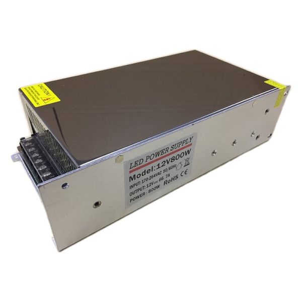 12v 800w Indoor power supply IP20 Transformer Adapter for LED Light