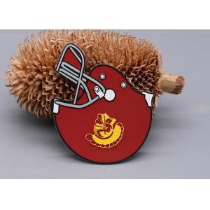 Soft Ultrasonic Cut Silicone Rubber Patch With Flat Printing Logo