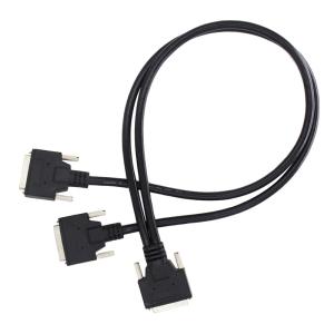 IP67 Molding Screw 68 Pin SCSI Cable Male To Male for Communication Data