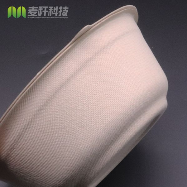 Christmas use biodegradable disposable sugarcane bagasse oval bowl