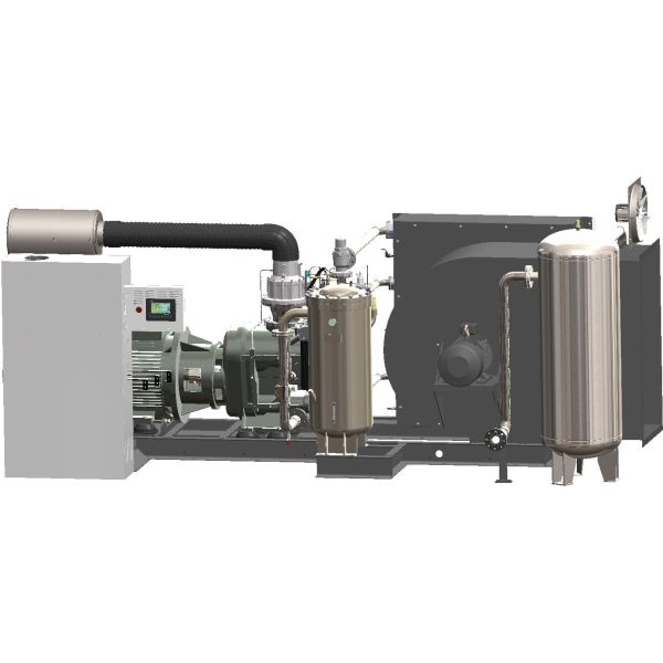 Skid Mounted 2040 M³/H High Pressure Screw Air Compressor