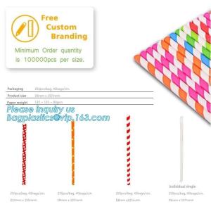 Eco Friendly Disposable Dinnerware Biodegradable Paper Drinking Straw Paper
