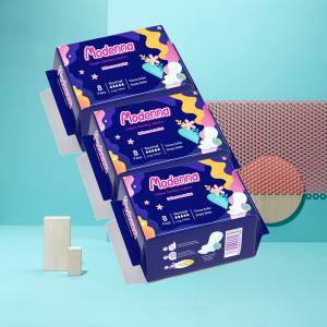 Cotton Soft Breathable Sanitary Pads With Effective Leakage Protection