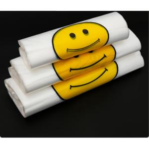 10 - 25MIC Thickness Biodegradable T Shirt Bags With Customized Logo