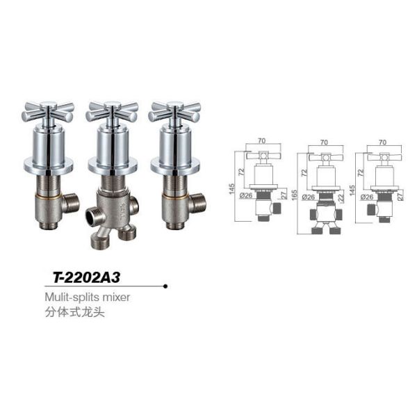 Bathtub mixer,Faucet,cold/hot water basin tap T-2202A3