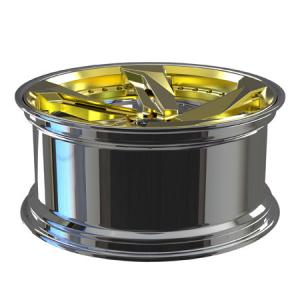 Car 5X120 2 Piece Forged Wheels 5X112 5X130 5x114.3 Polished Volkswagen T6 Rims