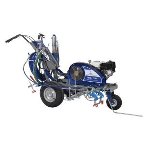 China Cold Spray Road Marking Machine with 2pcs Paint Plunger Pump on sale
