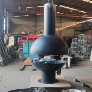 French Style Hanging Wood Burning Stoves Ceiling Suspended Fireplace