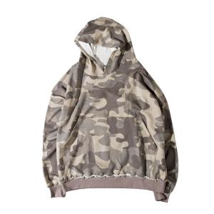 wholesale high street fashion mens camo pullover fringe bottom hoodies