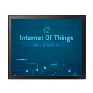 Anti Glare 17 Inch Open Frame Monitor , Capacitive Industrial Touch Screen