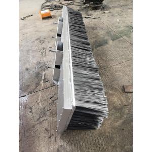 Stainless Steel Flat Wire Bristle Tractor Attachment Brush Floor Sweeping