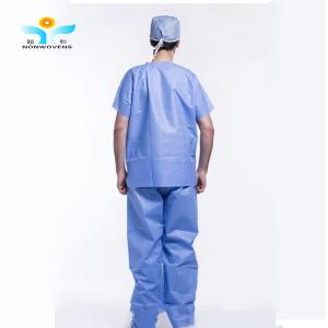 Quality Protective Isolation Doctor Scrub Suit 30g Latex Free For Theatre for sale