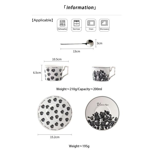 Porcelain Ramadan Cups Set Ceramic Ramadan Coffee Cups With Saucer Holder And Gift Box