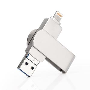 China Silver OTG USB Flash Drives Fast and Easy Data Transfer with Plug And Play Function on sale