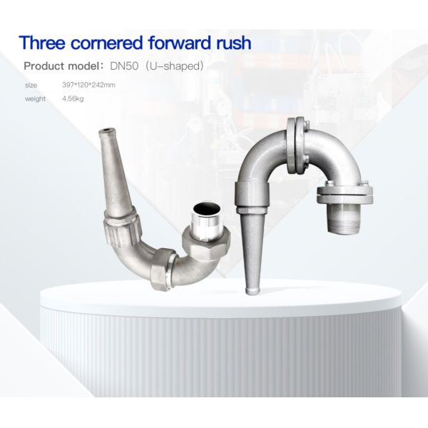 Three Cornered Water Truck Fan Spray Heads Fireproof Anti Clogging Structure