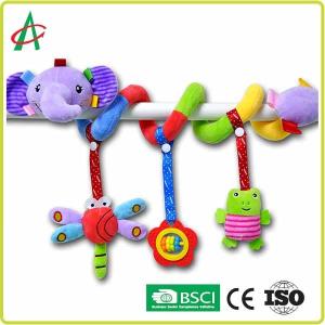 35cmx18cm Elephant Spiral Pram Toy Non Toxic For Babies