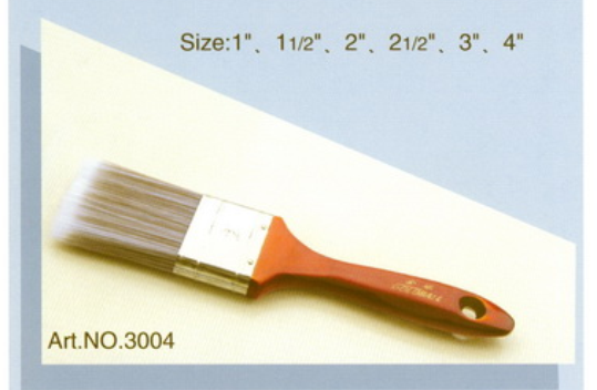 Polyester handle pure natural bristle Chinese bristle synthetic mix paint brush No.3004