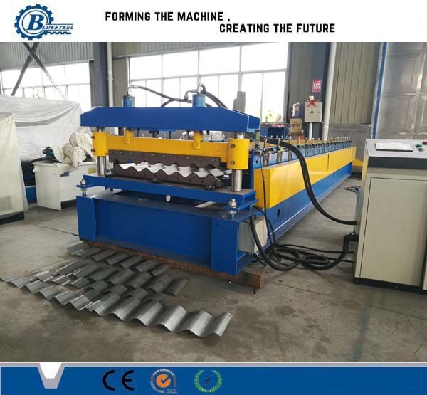 Buy Sheet Metal Roofing High Rib Corrugated Roll Forming Machine For Wall Cladding at wholesale prices