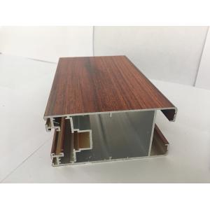 High Simulation Wood Grain Aluminium Profiles Surface Exquisite
