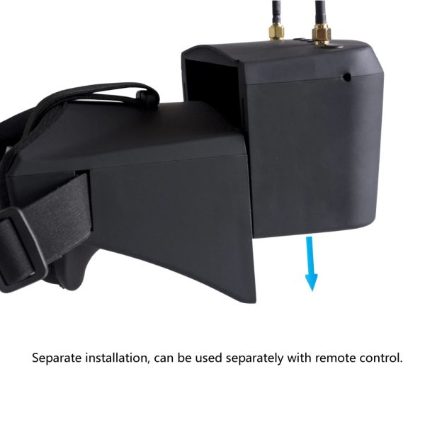 5.8G 40CH 5 Inch Drone FPV Goggles Video Headset HD DVR Diversity Receiver