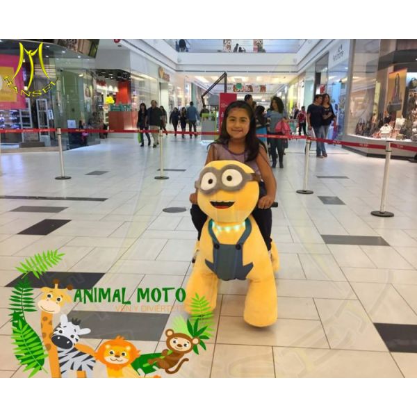 Hansel stuffed animal elephantl ridingon furry animals electric cars in shopping