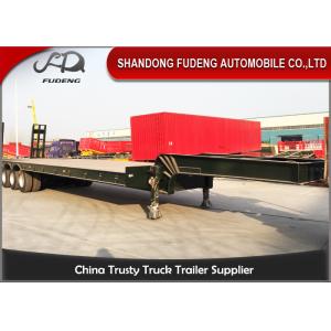 Four Axle 100 Ton Lowboy Semi Trailer Construction Equipment Carrier