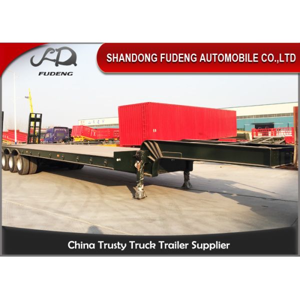 Buy Four Axle 100 Ton Lowboy Semi Trailer Construction Equipment Carrier at wholesale prices