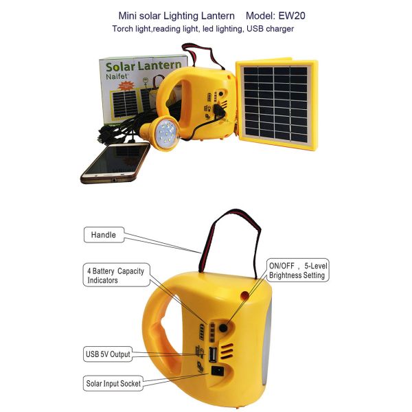 Lightweight Solar Powered Lights , Light Bulb Solar Lights Over Discharge Protection