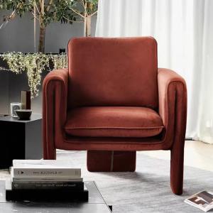 Comfortable Luxury Velvet Stylish Fabric Armchair 900mm Height